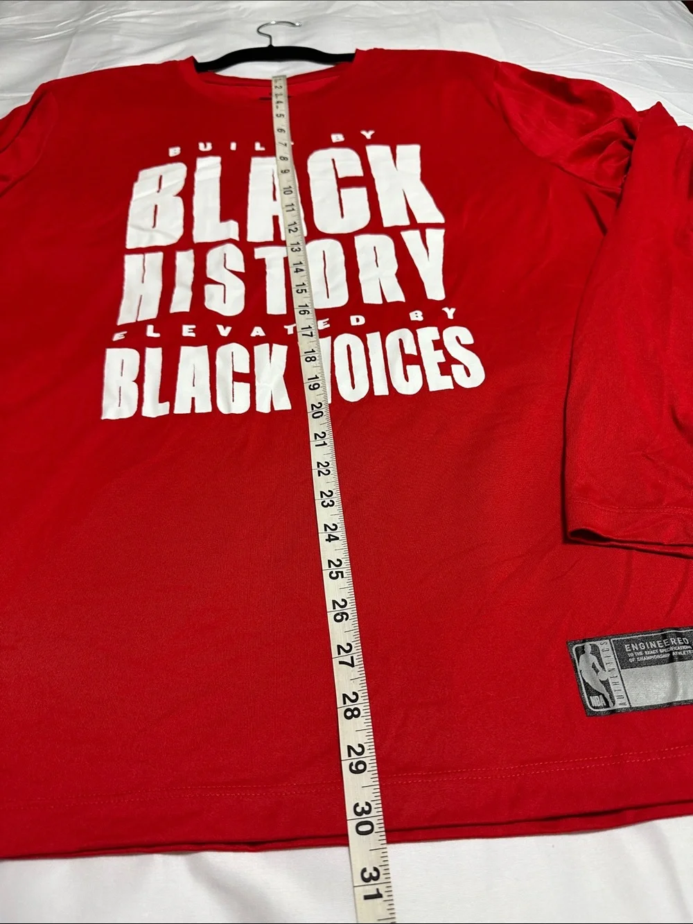 Nike Black History Red Long Sleeve Graphic Tee Men’s XXL NWT